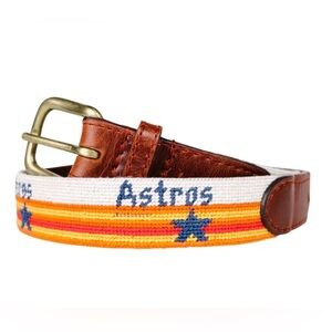 Smathers & Branson Houston Astros Cooperstown Children's Needlepoint Belt, Large